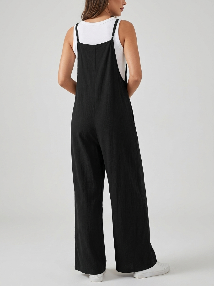 Marlene | Women's Wide-Leg Jumpsuit | Adjustable Straps