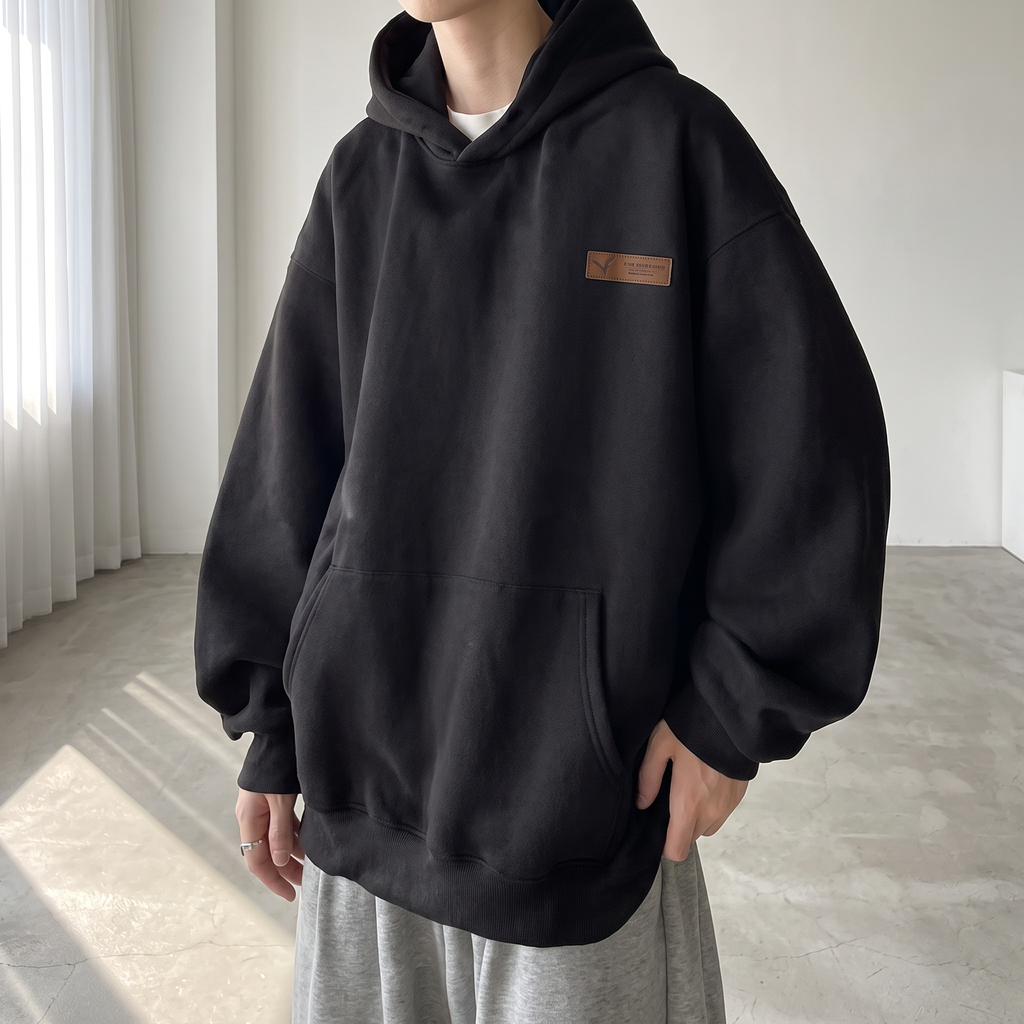 Mason | Men's Oversized Hoodie | Fleece-Lined · Eltrendio