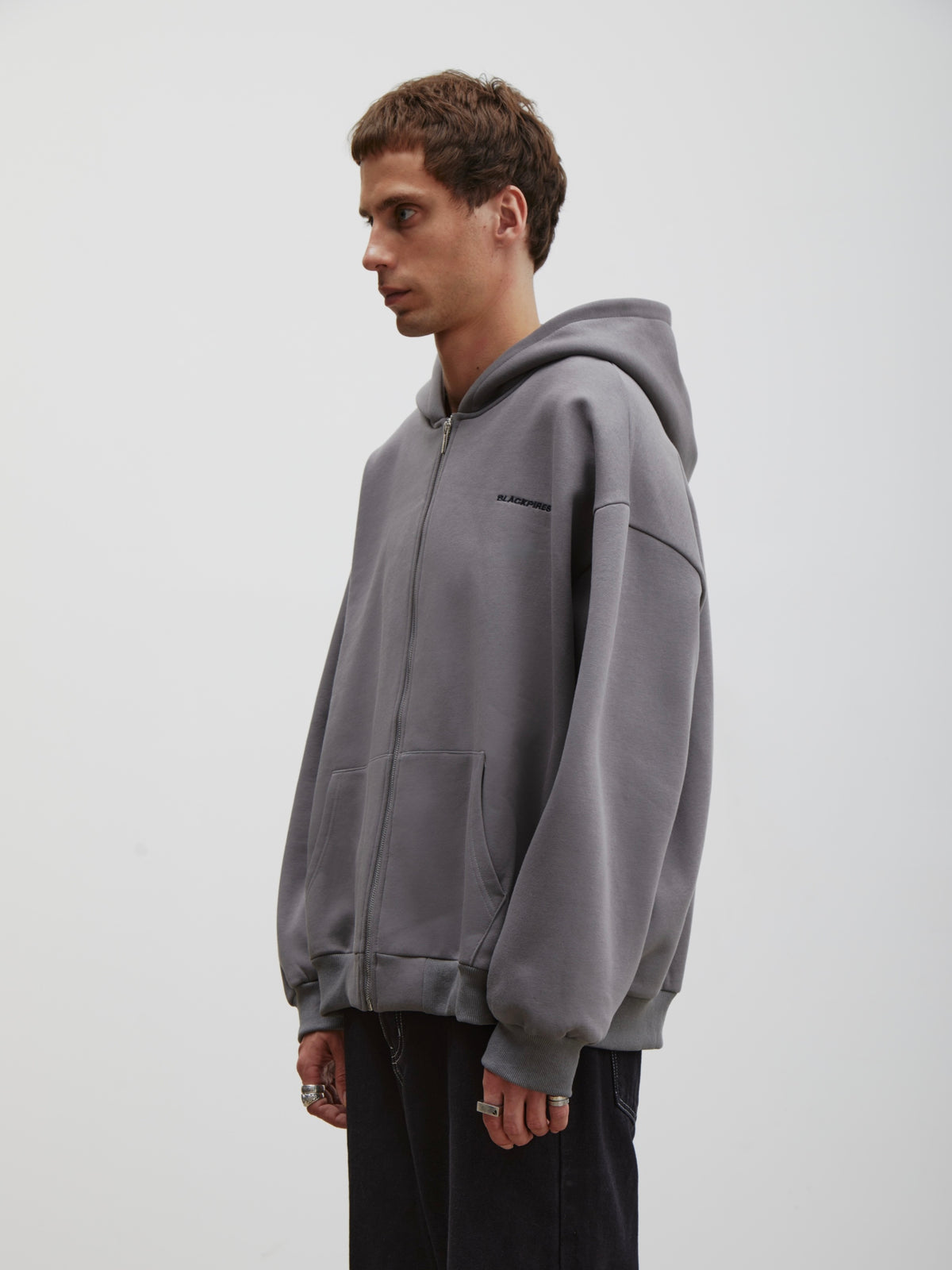 Mason | Unisex Washed Zip Hoodie | Oversized Y2K No Fleece-Eltrendio