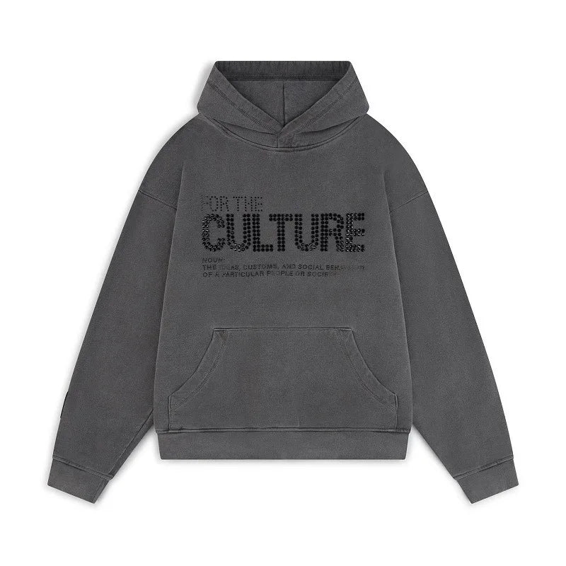 Maya | Women's Oversized Hoodie | Rhinestone Graphic · Eltrendio