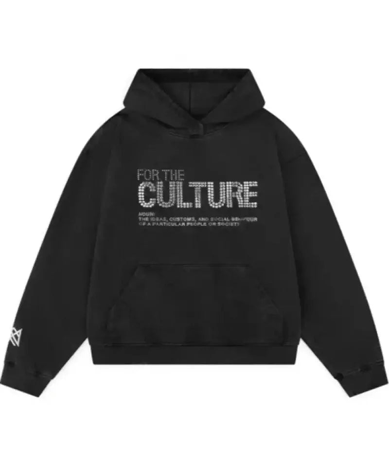 Maya | Women's Oversized Hoodie | Rhinestone Graphic · Eltrendio