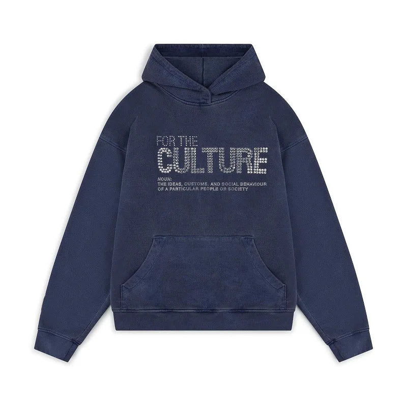 Maya | Women's Oversized Hoodie | Rhinestone Graphic · Eltrendio