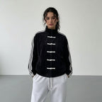 Mei | Women's Oversized Track Jacket | Side Stripes · Eltrendio