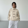 Mei | Women's Oversized Track Jacket | Side Stripes · Eltrendio