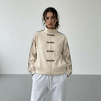 Mei | Women's Oversized Track Jacket | Side Stripes · Eltrendio