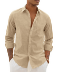 Oliver | Men's Long Sleeve Shirt | Chest Pocket • Eltrendio