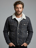 Rowan | Men's Denim Jacket | Fleece-Lined-Eltrendio