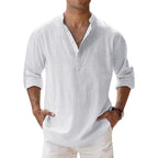 George | Men's Collarless Shirt | Button Placket · Eltrendio