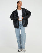 Mia | Women's Oversized Bomber Jacket | Zip-Up · Eltrendio