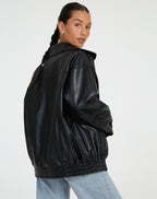 Mia | Women's Oversized Bomber Jacket | Zip-Up · Eltrendio