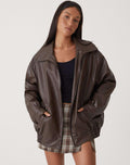 Mia | Women's Oversized Bomber Jacket | Zip-Up · Eltrendio