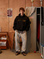 Miles | Unisex Half Zip Sweatshirt | Oversized Graphic Streetwear Style-Eltrendio