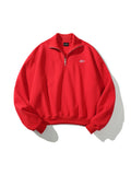 Morgan | Unisex Half Zip Sweatshirt | Oversized Cropped Retro Collar-Eltrendio