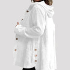 Nadia | Women's Hooded Corduroy Jacket | Button-Up · Eltrendio