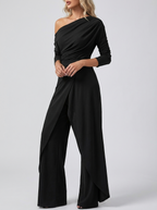 Naomi | Women's Off-Shoulder Jumpsuit | Wide-Leg