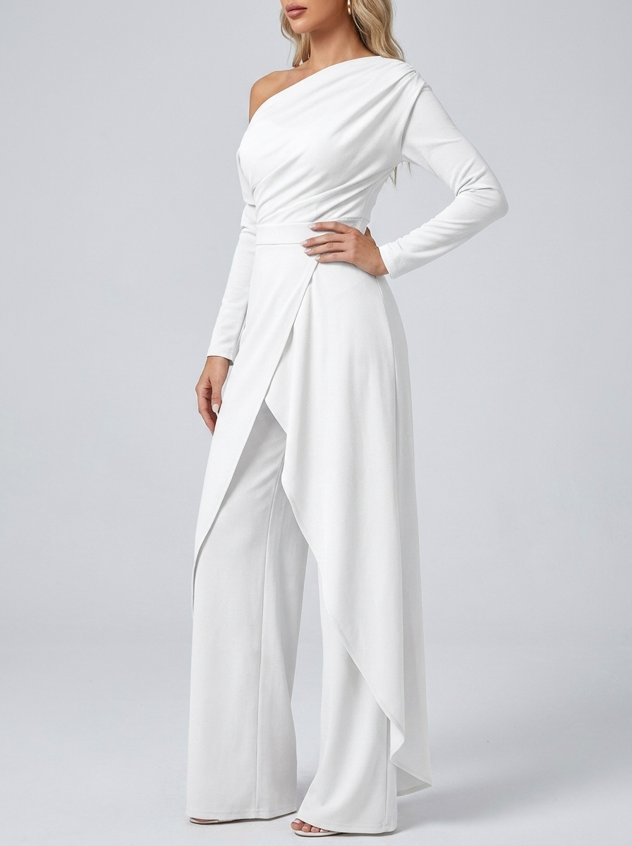 Naomi | Women's Off-Shoulder Jumpsuit | Wide-Leg