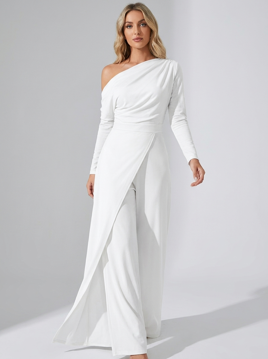 Naomi | Women's Off-Shoulder Jumpsuit | Wide-Leg