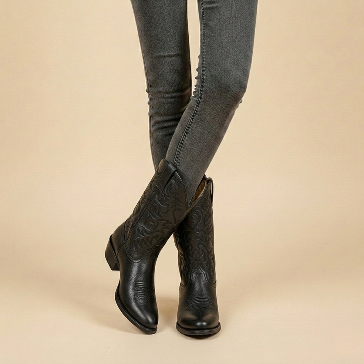 Nathan | Men's Cowboy Boots | Embroidered Leather · Eltrendio