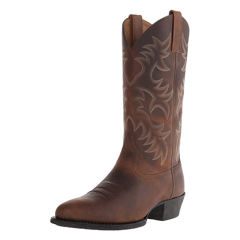 Nathan | Men's Cowboy Boots | Embroidered Leather · Eltrendio