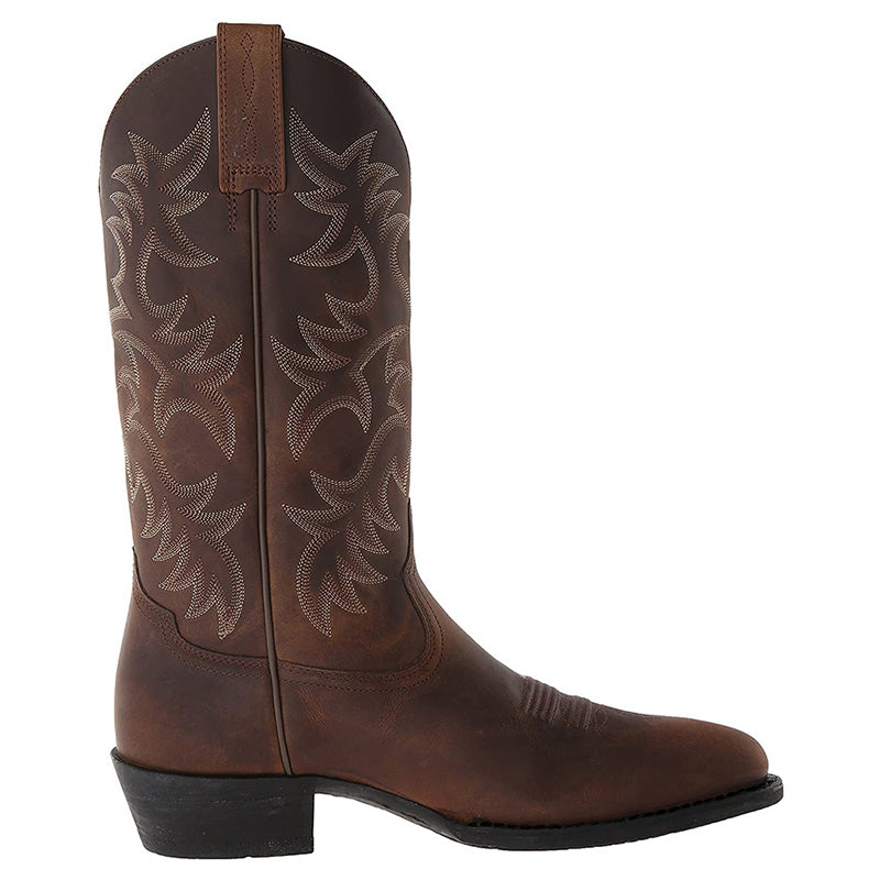 Nathan | Men's Cowboy Boots | Embroidered Leather · Eltrendio