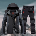 Nathan | Men's Hooded Ski Set | Fleece-Lined · Eltrendio