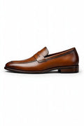 Nathan | Men's Slip-On Moc Toe Low Profile Casual Footwear | Penny Loafers · Eltrendio