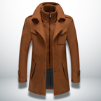 Nathaniel | Men's Double-Collar Coat | Zip Front · Eltrendio