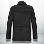 Nathaniel | Men's Double-Collar Coat | Zip Front · Eltrendio