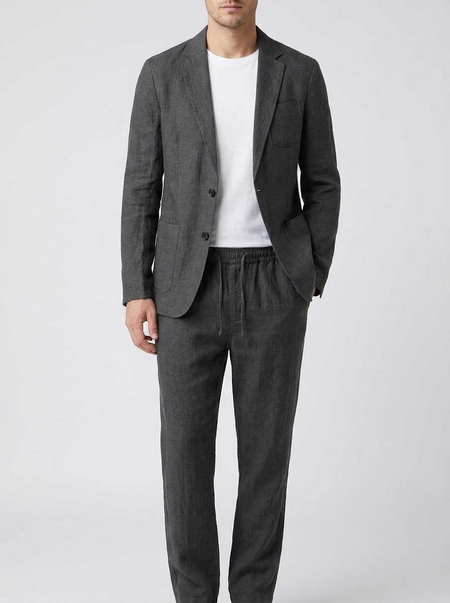 Arthur | Men's Blazer And Trousers Set | Linen-Eltrendio