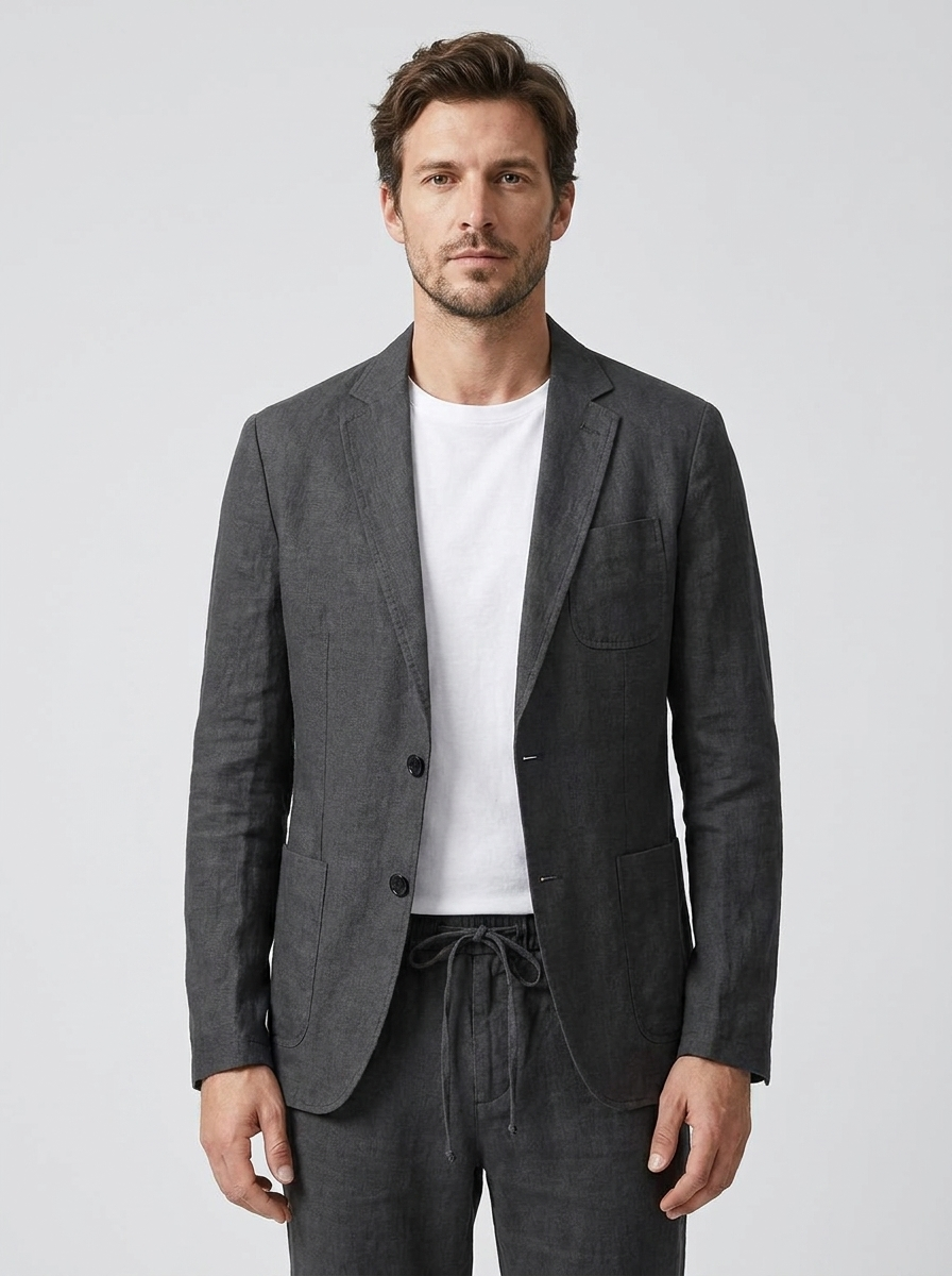 Arthur | Men's Blazer And Trousers Set | Linen-Eltrendio