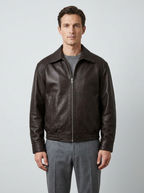 Oliver | Men's Bomber Jacket | Faux Leather-Eltrendio