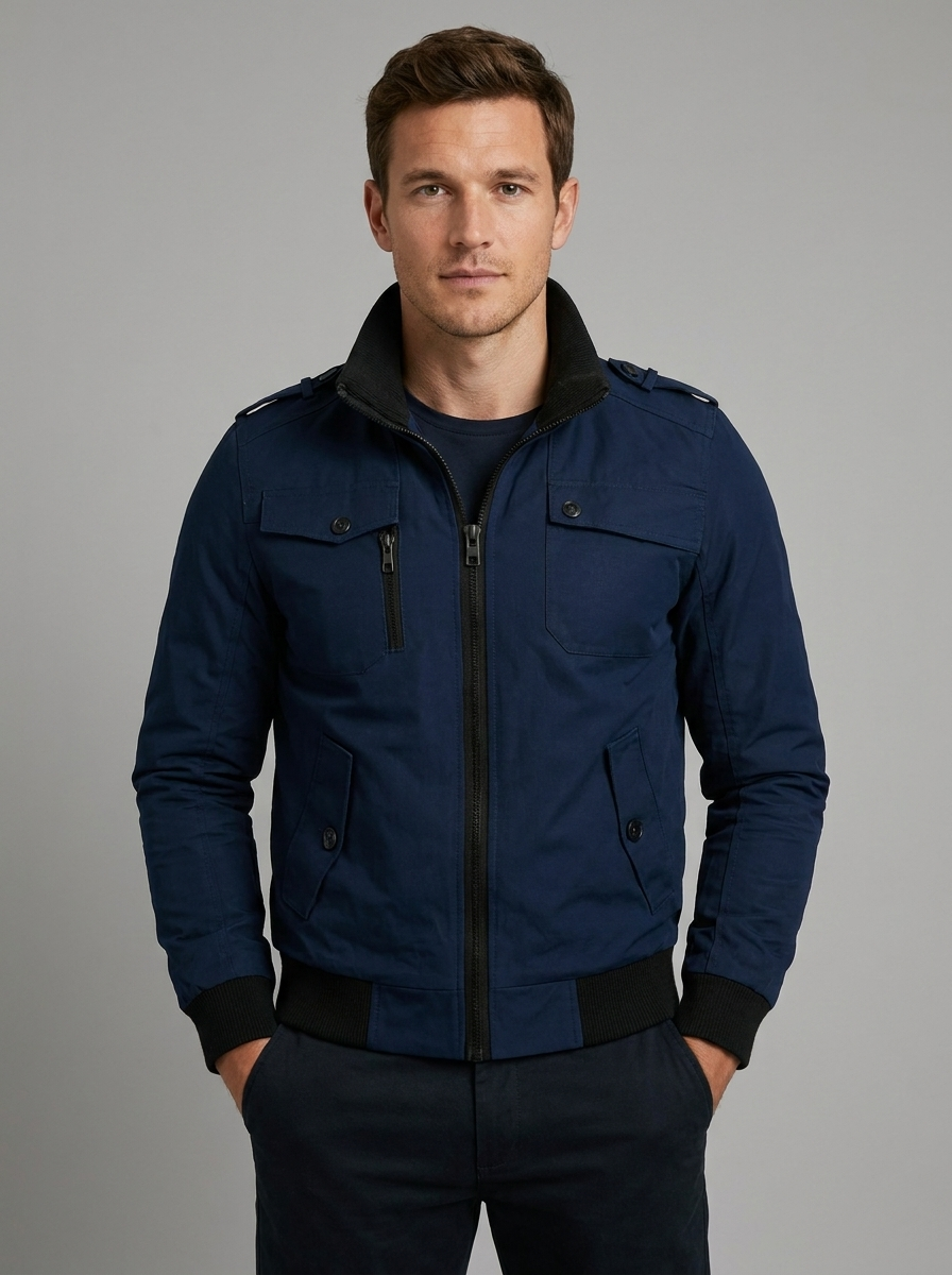 Thomas | Men's Bomber Jacket | Zip-Up-Eltrendio