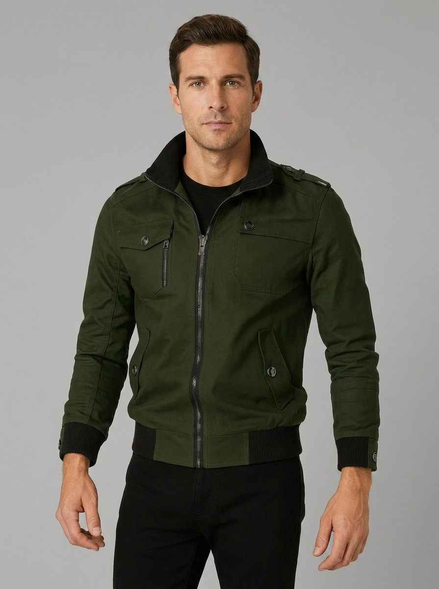 Thomas | Men's Bomber Jacket | Zip-Up-Eltrendio