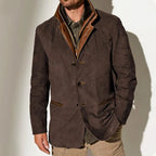 Oliver | Men's Button-Up Jacket | Contrast Collar · Eltrendio