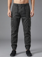 Harrison | Men's Cuffed Cargo Joggers | Elastic Waist-Eltrendio