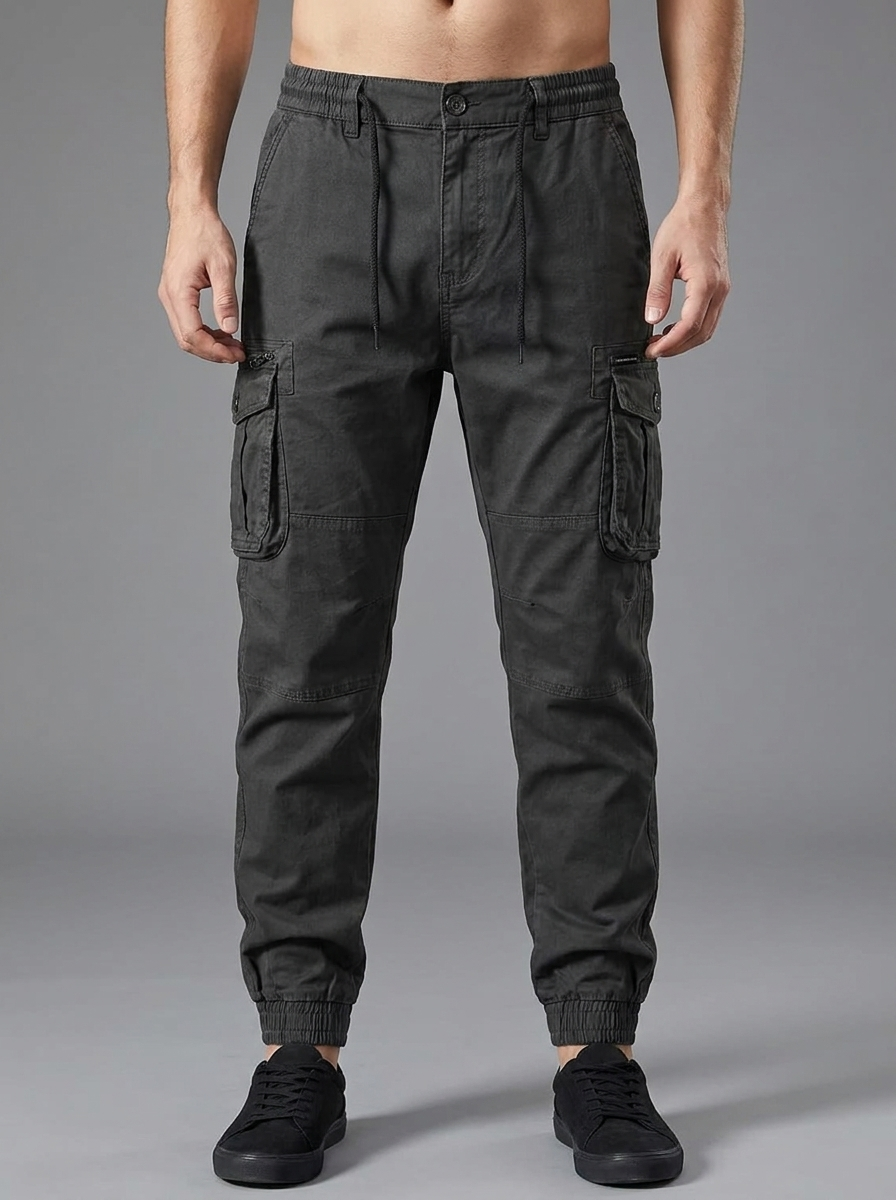 Harrison | Men's Cuffed Cargo Joggers | Elastic Waist-Eltrendio