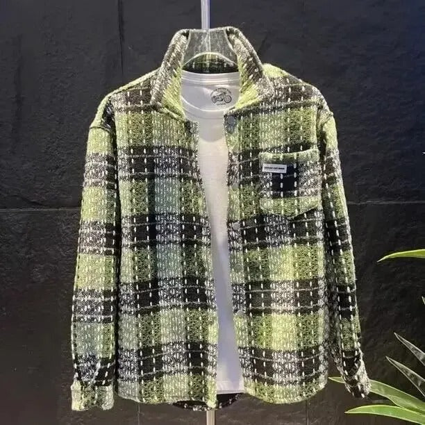 Oliver | Men's Checked Overshirt | Chest Pocket · Eltrendio