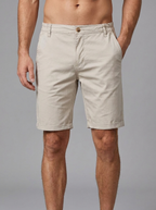 Adam | Men's Chino Shorts | Elastic Waist-Eltrendio