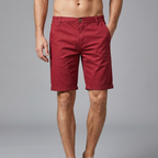 Adam | Men's Chino Shorts | Elastic Waist-Eltrendio