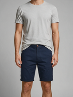 Adam | Men's Chino Shorts | Elastic Waist-Eltrendio