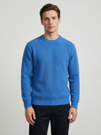 Oliver | Men's Crew Neck Jumper | Ribbed Knit-Eltrendio