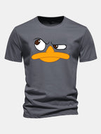 Oliver | Men's Crew Neck T-Shirt | Cartoon Print · Eltrendio