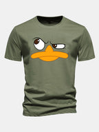 Oliver | Men's Crew Neck T-Shirt | Cartoon Print · Eltrendio