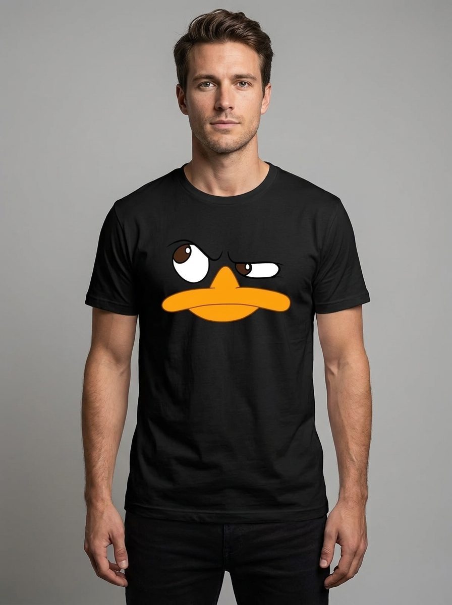 Edward | Men's Crew Neck T-Shirt | Cartoon Print-Eltrendio