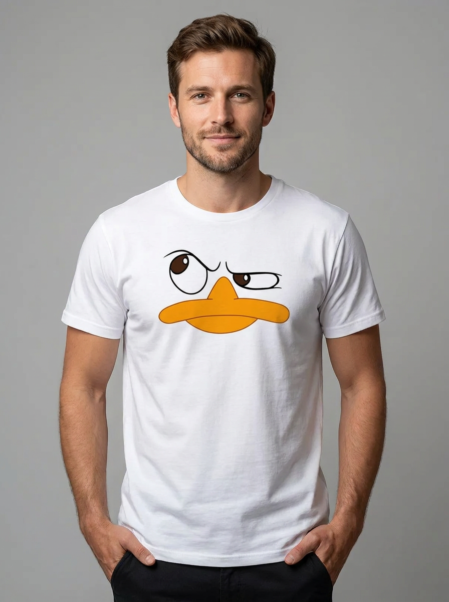Edward | Men's Crew Neck T-Shirt | Cartoon Print-Eltrendio