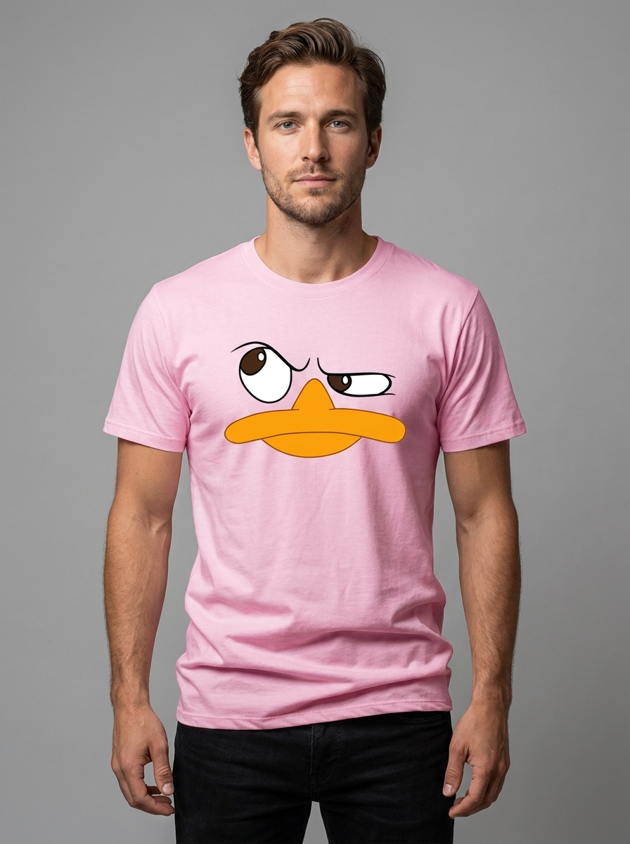 Edward | Men's Crew Neck T-Shirt | Cartoon Print-Eltrendio