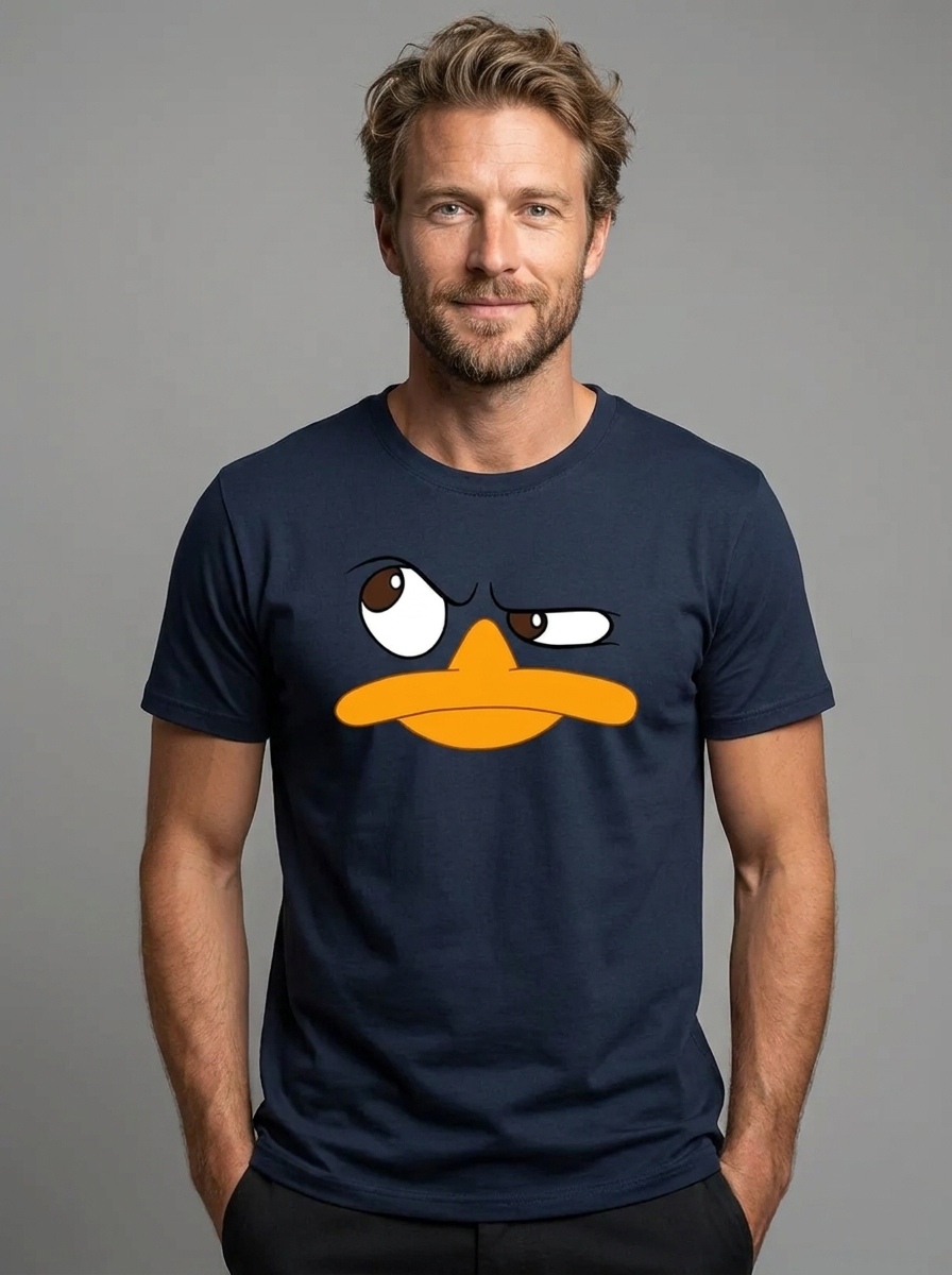 Edward | Men's Crew Neck T-Shirt | Cartoon Print-Eltrendio