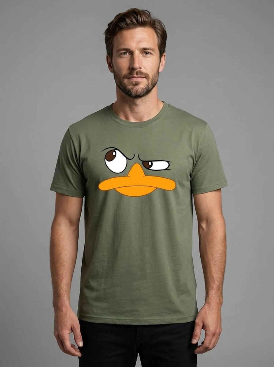 Edward | Men's Crew Neck T-Shirt | Cartoon Print-Eltrendio