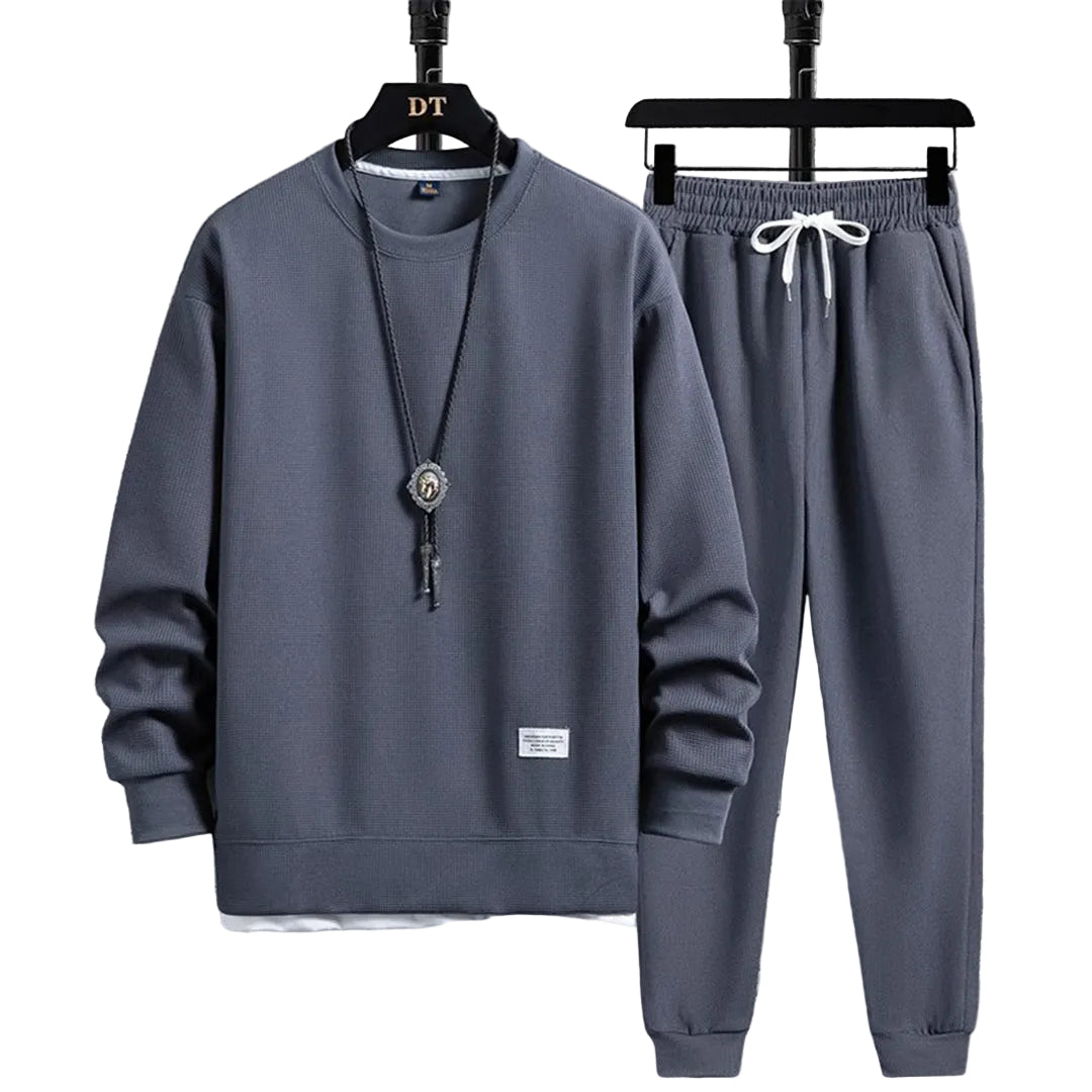 Oliver | Men's Crew Neck Tracksuit | Drawstring Joggers · Eltrendio