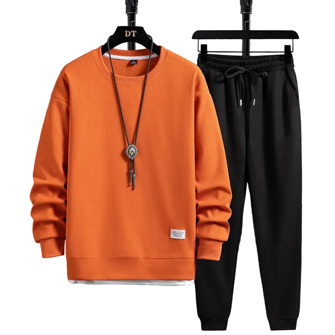 Oliver | Men's Crew Neck Tracksuit | Drawstring Joggers · Eltrendio